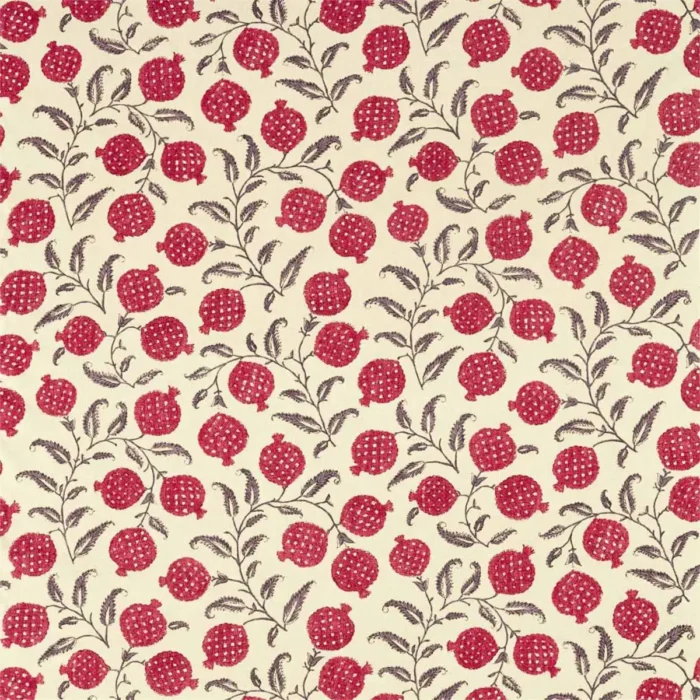 Anaar Fabric - Tyrian Cherry swatch