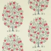 blue botanical printed fabric from Sanderson
