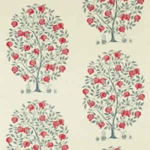 blue botanical printed fabric from Sanderson