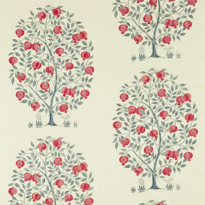 Anaar Tree Fabric - Blueberry swatch