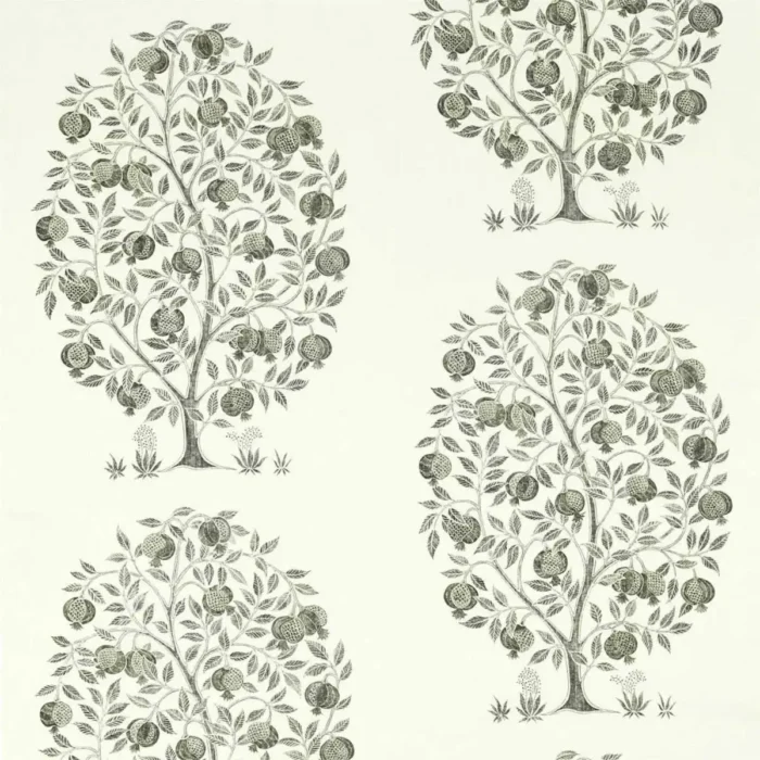 Anaar Tree Fabric - Charcoal swatch