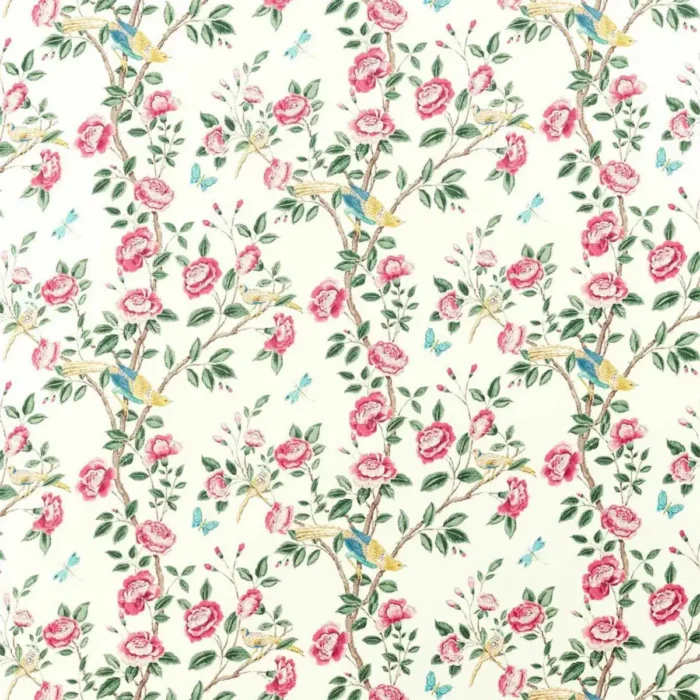 Andhara Fabric - Rose / Cream swatch