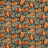 blue botanical velvet-chenille fabric from Sanderson