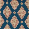 blue geometric printed fabric from Sanderson