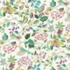 multicolour botanical cotton fabric from Sanderson