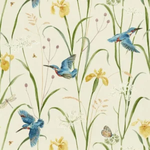multicolour botanical cotton fabric from Sanderson