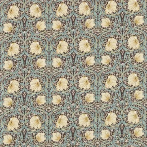 blue botanical linen fabric from William Morris & Co