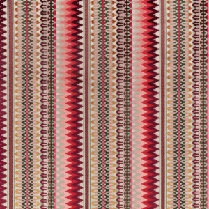 red striped velvet-chenille fabric from Romo