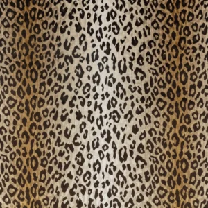 orange animal velvet-chenille fabric from Romo
