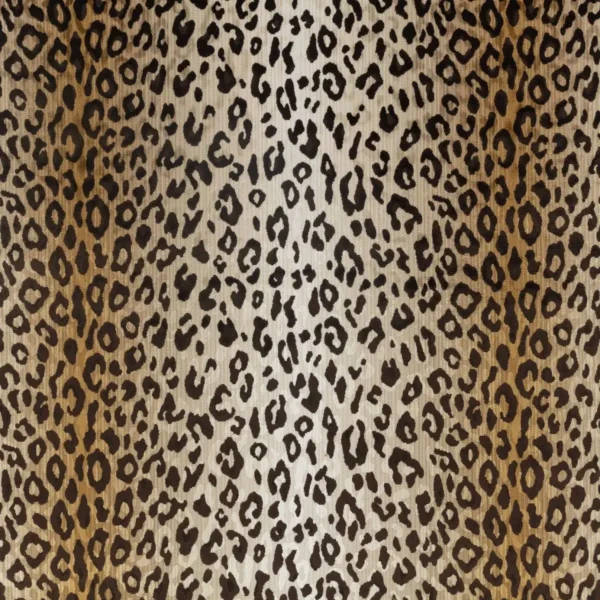 Mimi Velvet Fabric - Tan by orange animal velvet-chenille fabric from Romo