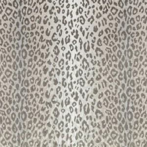 white animal velvet-chenille fabric from Romo