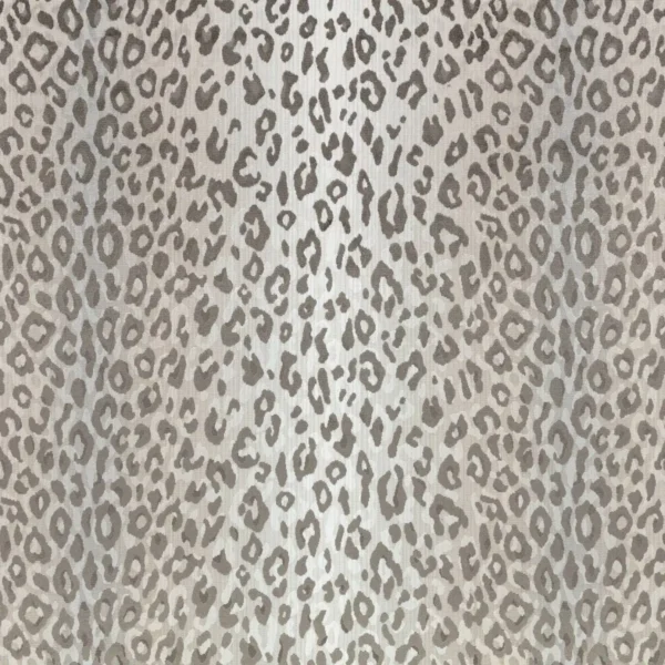 Mimi Velvet Fabric - Gris by white animal velvet-chenille fabric from Romo