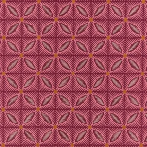 pink geometric jacquard fabric from Romo