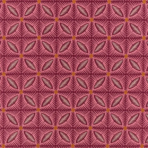 Effie Fabric - Rosa by pink geometric jacquard fabric from Romo