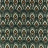 green botanical velvet-chenille fabric from Romo