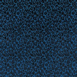 blue animal velvet-chenille fabric from Romo