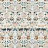 white botanical cotton fabric from Romo