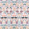 multicolour botanical cotton fabric from Romo
