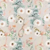 white animal cotton fabric from Romo