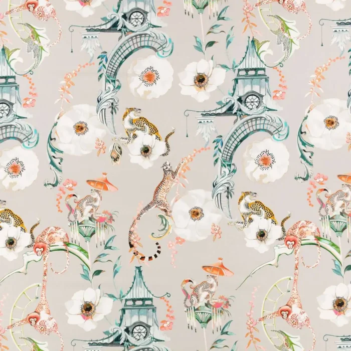 Euphoria Fabric - Coral Island swatch