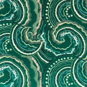 green misc velvet-chenille fabric from Romo