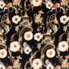 black-grey animal velvet-chenille fabric from Romo