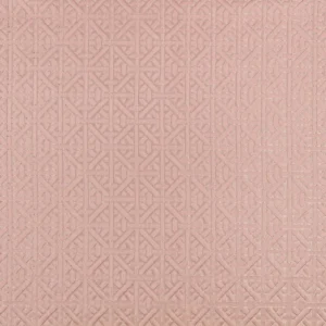 pink geometric jacquard fabric from Romo