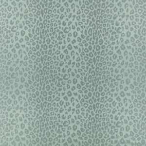 blue animal jacquard fabric from Romo