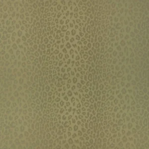 green animal jacquard fabric from Romo