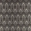 black-grey botanical jacquard fabric from Romo