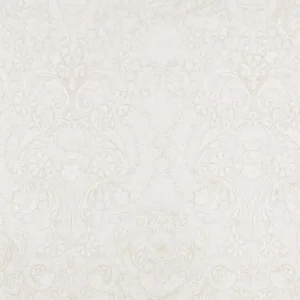 white botanical embroideried fabric from Romo