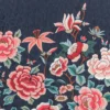 pink botanical embroideried fabric from Romo