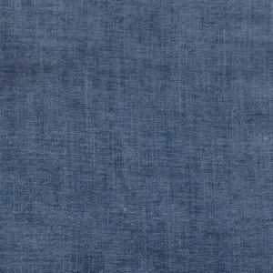 blue plain velvet-chenille fabric from Designers Guild