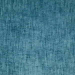 blue plain velvet-chenille fabric from Designers Guild