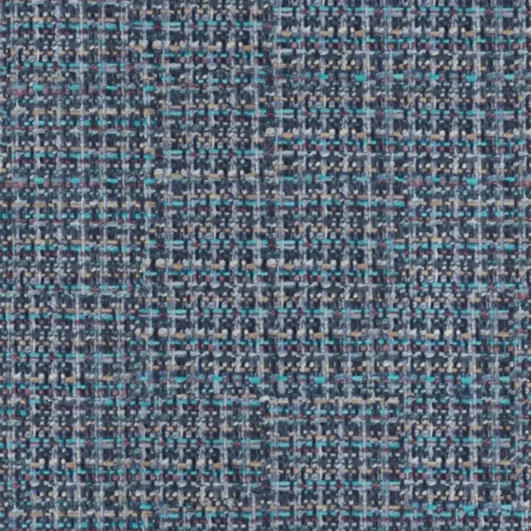 Oakworth Fabric - Indigo by blue plain woven fabric from Designers Guild