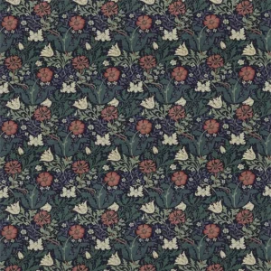 blue botanical cotton fabric from William Morris & Co