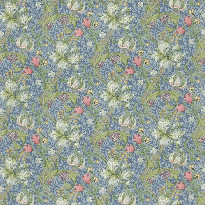 Golden Lily Fabric - Mineral swatch