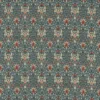 green traditional linen fabric from William Morris & Co