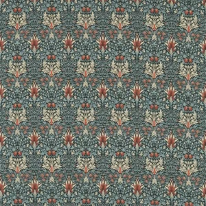 green traditional linen fabric from William Morris & Co