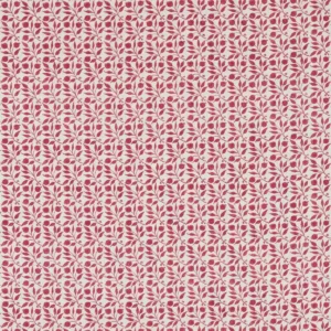 red contemporary linen fabric from William Morris & Co
