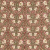 red botanical linen fabric from William Morris & Co