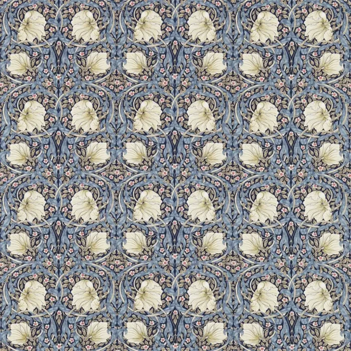 Pimpernel Fabric - Indigo / Hemp swatch