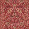 red botanical linen fabric from William Morris & Co