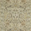 black-grey botanical linen fabric from William Morris & Co