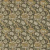 black-grey botanical linen fabric from William Morris & Co