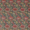 multicolour botanical linen fabric from William Morris & Co