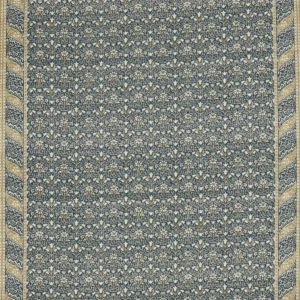 blue botanical linen fabric from William Morris & Co