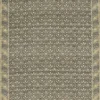 black-grey botanical linen fabric from William Morris & Co