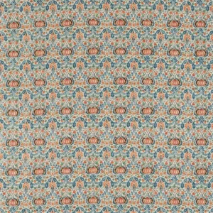 blue botanical linen fabric from William Morris & Co