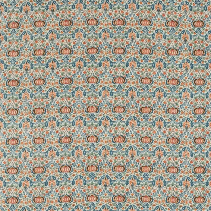 Little Chintz Fabric - Teal / Saffron swatch
